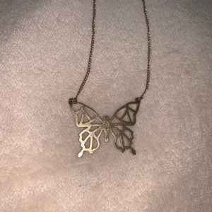 Gold Butterfly Necklace
